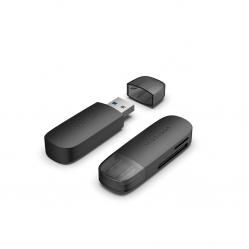 Vention 2-in-1 USB 3.0 A Card Reader(SD+TF) Black Dual Drive Letter