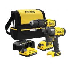 SFMCK465D2S STANLEY set (drill/screwdriver and impact wrench)