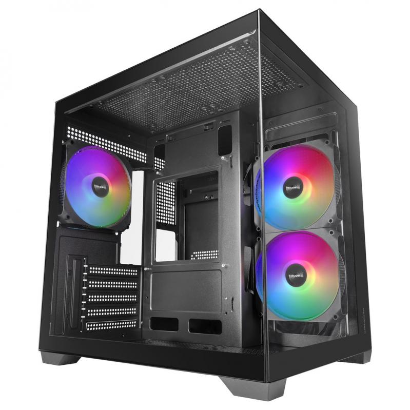 Mars Gaming MCVIEW3 computer case Mini Tower Black Mars Gaming MCVIEW3 computer case Mini Tower Black