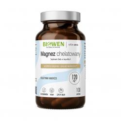BIOWEN Chelated Magnesium Bisglycinate – food supplement for humans – 100 capsules