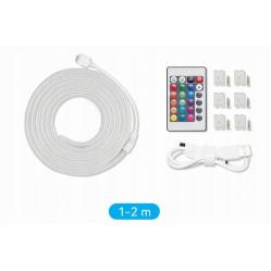 Vention Silicone Neon LED strip with remote control, 12V, 2m