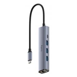 Cudy UH605 laptop dock/port replicator Wired USB 3.2 Gen 1 (3.1 Gen 1) Type-C Grey, Silver