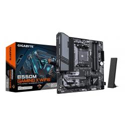 GIGABYTE B550M GAMING X WIFI6 Motherboard - AMD Ryzen 5000 CPUs, 5+3 Phases VRM, up to 3200MHz DDR4, 1xPCIe 4.0 + 1xPCIe 3.0 M.2, Wi-Fi 6, 1GbE LAN, USB 3.2 Gen 1