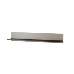 Cama 2-piece shelf SOHO 125x20x20 cashmere + black