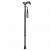 Adjustable walking stick ACTIONMED black
