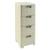 CURVER Rattan 209907 Storage Unit with 4 × 14 L Drawers, Cream