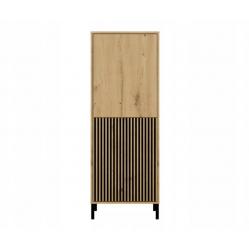 KAMARO 2DK SLIM/GŁ OAK ARTISAN DISPLAY CABINET