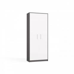 OLIV 2D CLOSED SHELVING UNIT, ANTHRACITE/WHITE SET