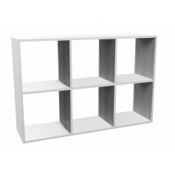 Topeshop MALAX 2X3 BIEL living room bookcase