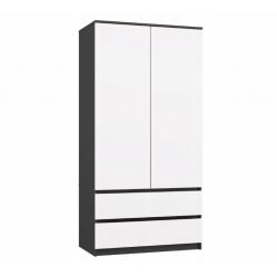 MALWA SS-90 wardrobe, anthracite/white