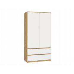 MALWA SS-90 wardrobe, artisan oak/white