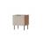Cama Bedside cabinet, 2 pcs. ALMERA 50x42x44 walnut/cashmere