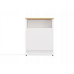 GALAX 30/1D WHITE/ARTISAN BEDSIDE TABLE