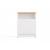 GALAX 30/1D WHITE/ARTISAN BEDSIDE TABLE