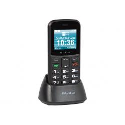 BLOW Black Senior Phone with Stand S18D