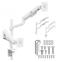 Ergo Office Mount/Hanger for 2 Monitors, Gas Spring, 17