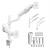 Ergo Office Mount/Hanger for 2 Monitors, Gas Spring, 17