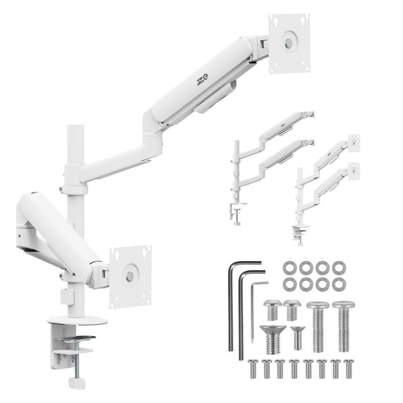 Ergo Office Mount/Hanger for 2 Monitors, Gas Spring, 17 Ergo Office Mount/Hanger for 2 Monitors, Gas Spring, 17