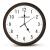 Esperanza Los Angeles Mechanical clock Round Black, White