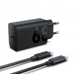 Lenovo 68W USB-C Wall Charger Tablet, Universal Black AC Indoor