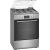 Bosch Serie 4 HXN390D50L cooker Freestanding cooker Gas Black - Stainless steel A