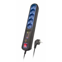 LESTAR 1966002822 Black - Grey 5 AC outlet(s) 2.5 m