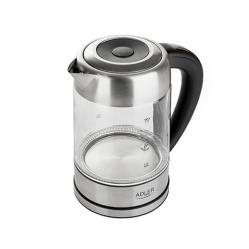 Adler AD 1247 NEW electric kettle 1.7 L Hazelnut - Stainless steel - Transparent 2200 W