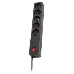 LESTAR ZX 510 G-A K.CZ 5 - 0M surge protector Black 5 AC outlet(s) 230 V 5 m