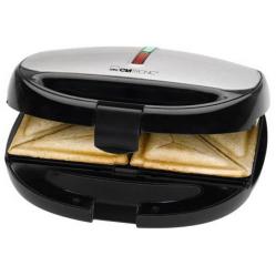 Clatronic ST WA 3670 sandwich maker 800 W Black - Stainless steel