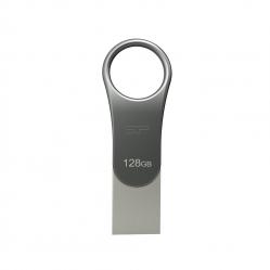 Silicon Power Mobile C80 USB flash drive 128 GB USB Type-A   USB Type-C 3.0 (3.1 Gen 1) Titanium