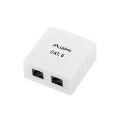 Wall socket Lanberg OU6-0002-W (RJ-45 - UTP - white color)