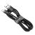 Cable Lightning USB Baseus Cafule 1.5A 2m (gray and black)