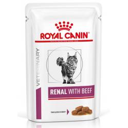 ROYAL CANIN Renal with Beef Wet cat food Chunks in sauce Chicken - Pork - Beef 12x85 g