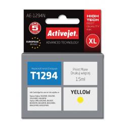 Activejet AE-1294N ink for Epson printer - Epson T1294 replacement - Supreme - 15 ml - yellow