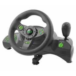 Esperanza EGW102 Gaming Controller Steering wheel PC - Playstation 3 Digital USB Black - Green