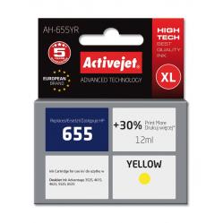 Activejet AH-655YR ink for HP printer - HP 655 CZ112AE replacement - Premium - 12 ml - yellow