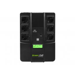 Green Cell UPS06 uninterruptible power supply (UPS) Line-Interactive 600 VA 360 W 6 AC outlet(s)
