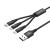 UNITEK C14049BK USB cable 1.2 m USB 2.0 USB C Micro-USB B Lightning Black