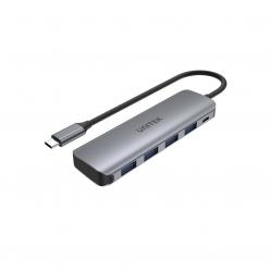 UNITEK H1107A interface hub USB 3.2 Gen 1 (3.1 Gen 1) Type-A 5000 Mbit s Grey