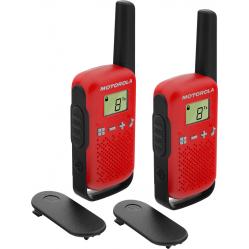 Motorola TALKABOUT T42 two-way radio 16 channels Black - Red