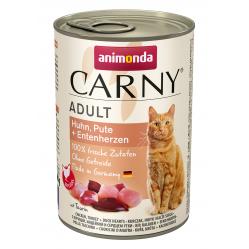 ANIMONDA Carny Adult flavour chicken. turkey. duck hearts - wet cat food - 400g