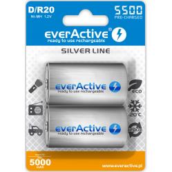 Rechargeable batteries everActive R20 D Ni-MH 5500 mAh ready to use