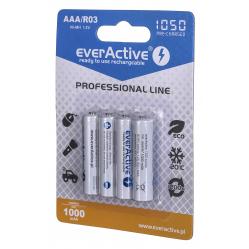 Rechargeable batteries everActive Ni-MH R03 AAA 1050 mAh Professional Line