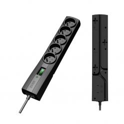 Ever T LZ09-CLA050 0000 Surge protector Power strip Black 5 sockets