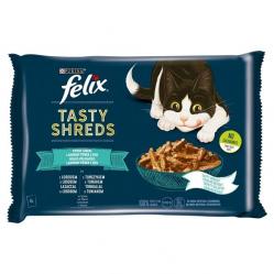 FELIX Tasty Shreds with salmon and tuna - 4x 80g