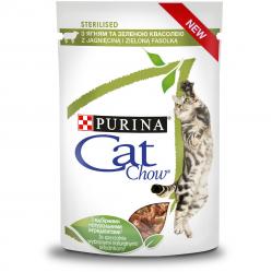 CAT CHOW STERILISED GiG Lamb Green Beans in sauce 85g