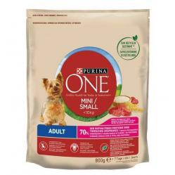 PURINA One Mini Adult Beef - Rice - Dry Dog Food - 800 g
