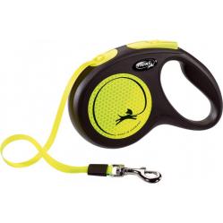 Flexi New Neon Dog Retractable lead 5 m