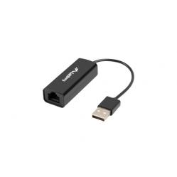 Lanberg NC-0100-01 cable interface gender adapter USB-A RJ-45 Black