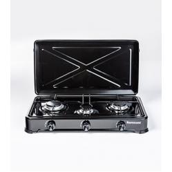 Ravanson K-03TB Black - White Countertop 60 cm Gas 3 zone(s)